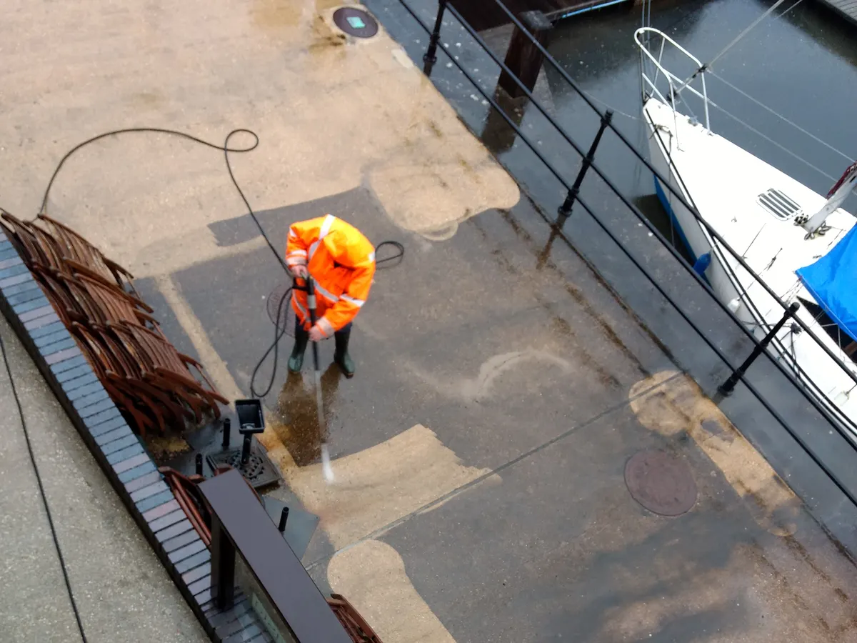 Patio cleaning