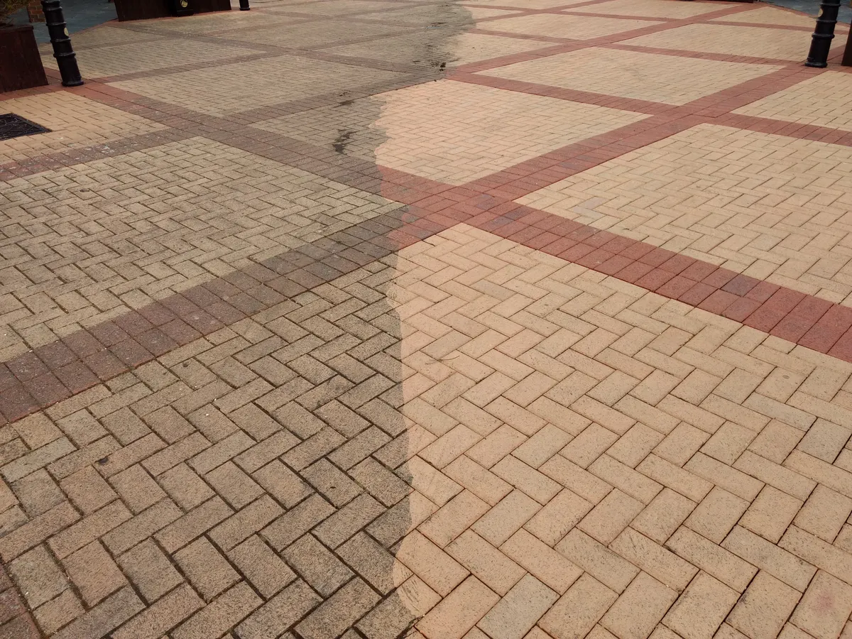 Driveway Cleaning at a home near Bedford