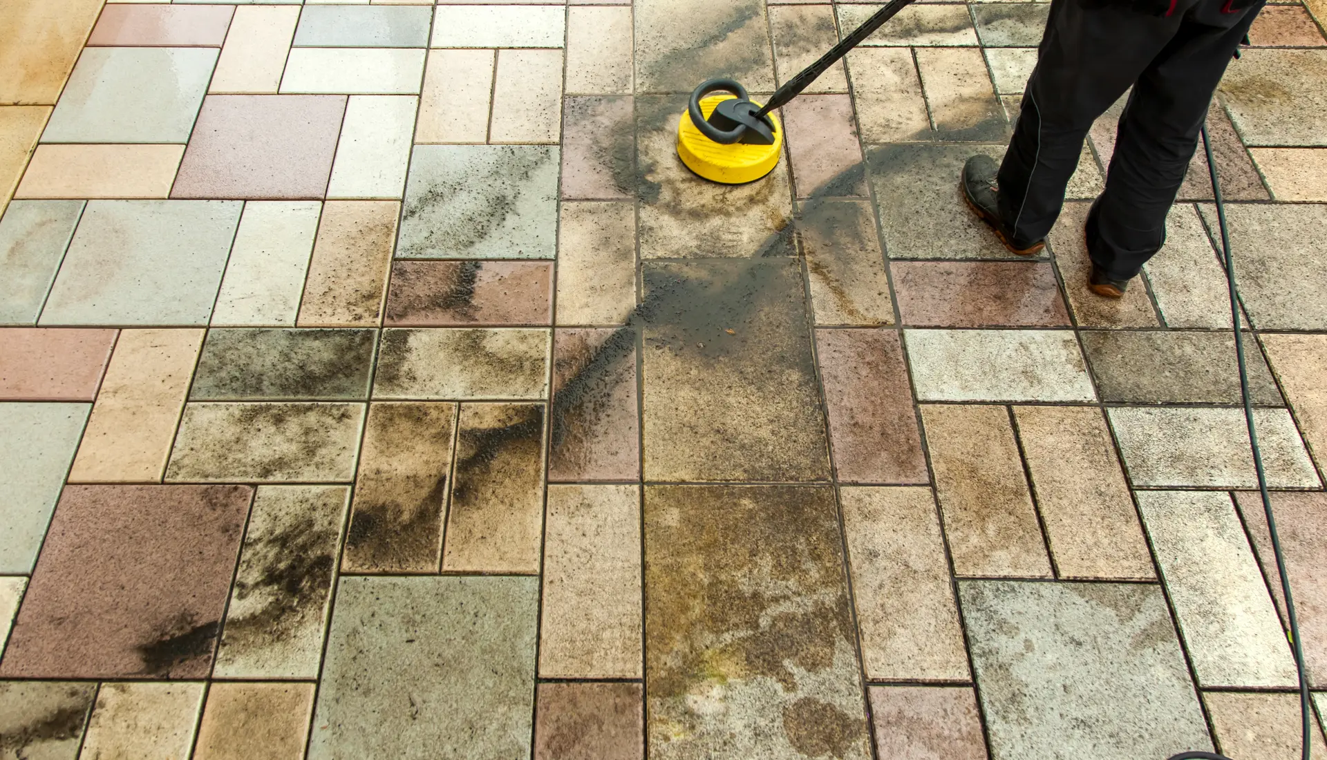 Patio Cleaning by Prime Paving and Resin