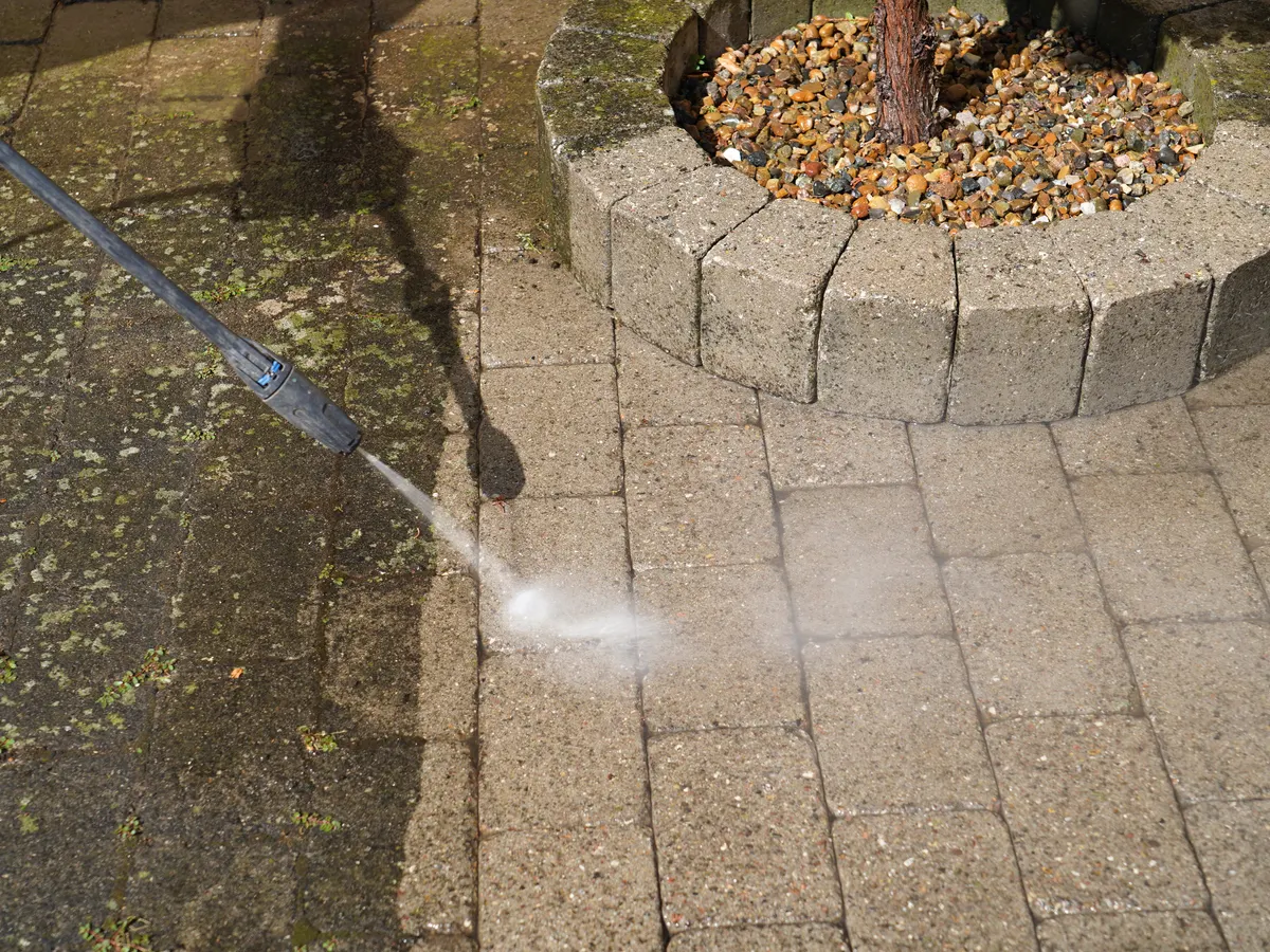 Patio Cleaning at a home near Bedford