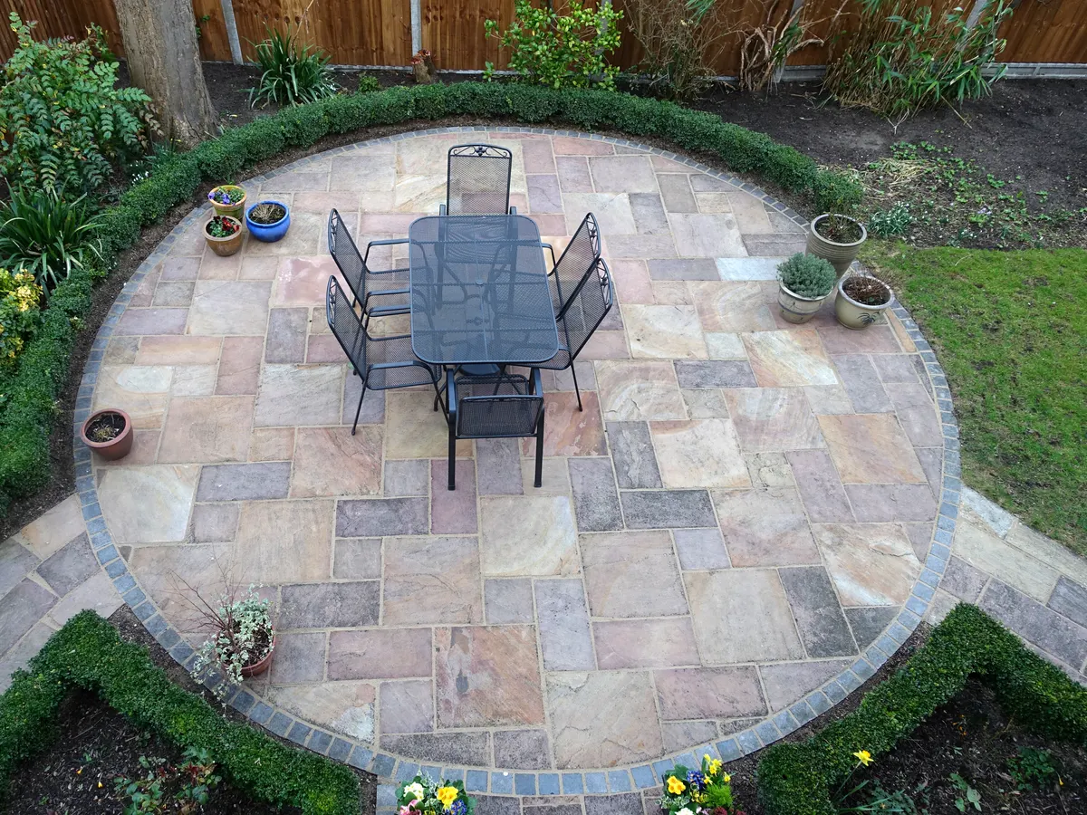 Patio Paving work in progress